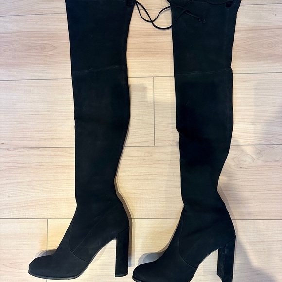 Stuart Weitzman Over The Knee Suede Hiline Boots - Picture 3 of 10